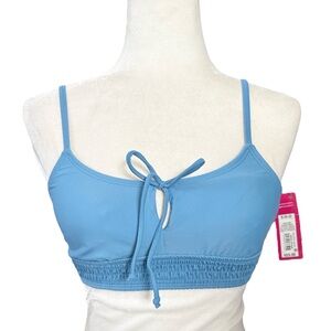 Xhilaration Light Blue Bikini Top with Bow